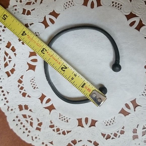 🖤MEN'S METAL FORGED BANGLE CUFF BRACELET - Picture 8 of 10